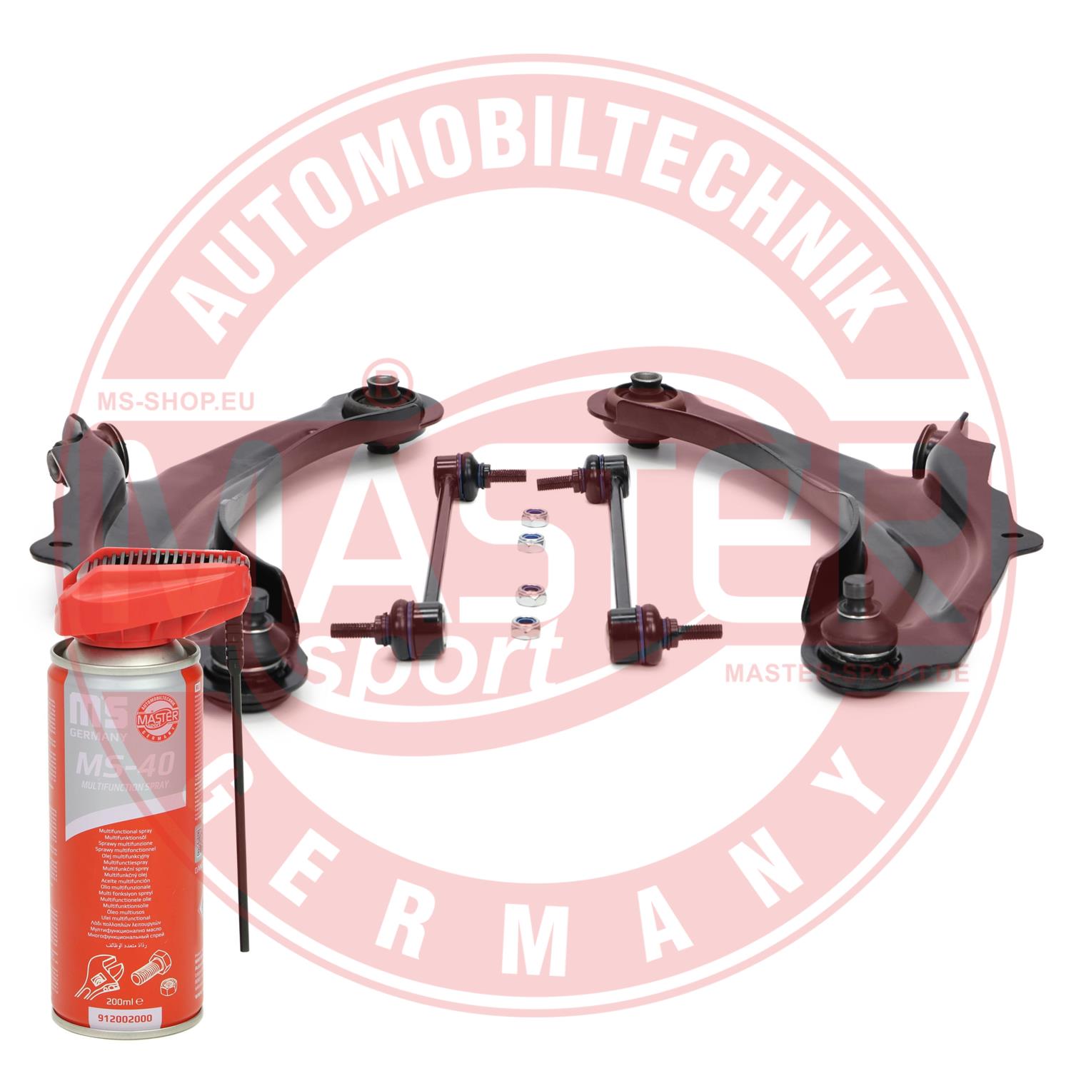 MASTER-SPORT GERMANY 37157/1-KIT-MSP PROMO Σετ τιμονιού, ανάρτηση τροχών Μπροστινός άξονας και από τις δύο πλευρές for RENAULT